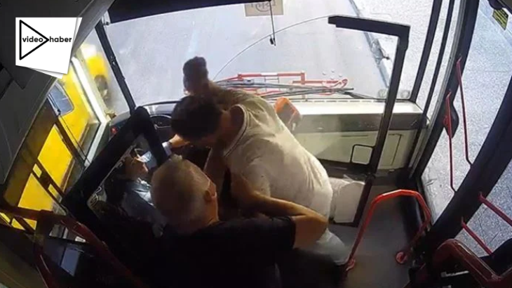 VİDEO | İzmir'de kadın otobüs şoförüne yumruklu saldırı