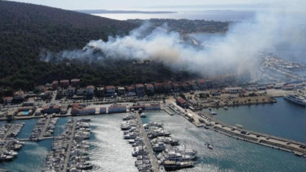 Çeşme'de orman yangını