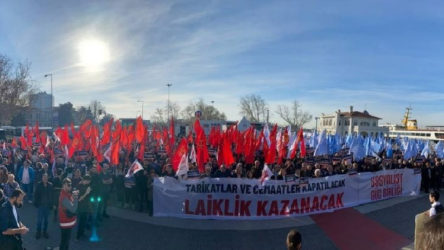 Sosyalist Güç Birliği, 'laiklik' için sokağa çıktı: Tarikatlar ve cemaatler kapatılacak!