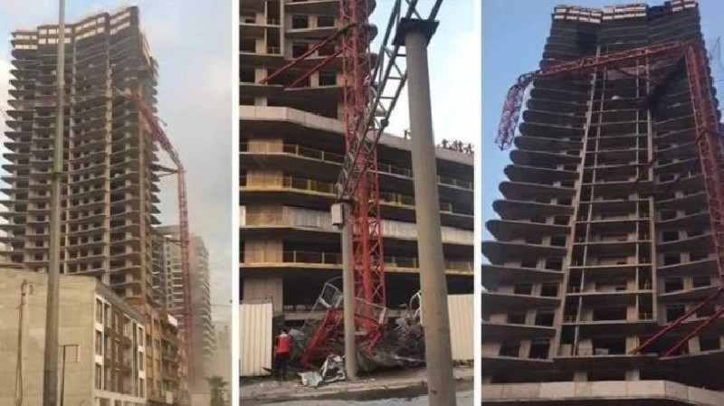 İzmir’de inşaattaki vinç koptu: Ölü ve yaralılar var