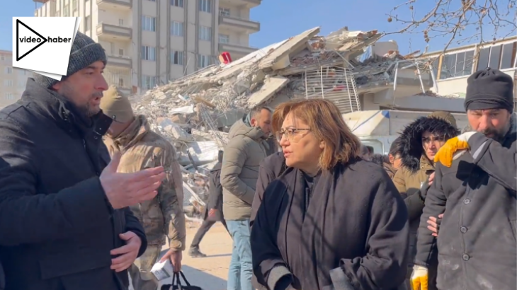 Fatma Şahin'den depremzedeye: Her şerde bir hayır vardır, rabbim ne derse o olur