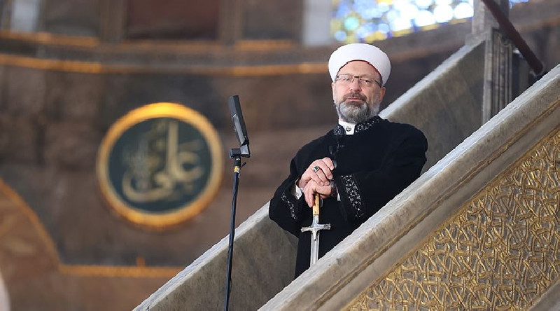 Diyanet İşleri Başkanı'ndan kılıçlı Filistin hutbesi