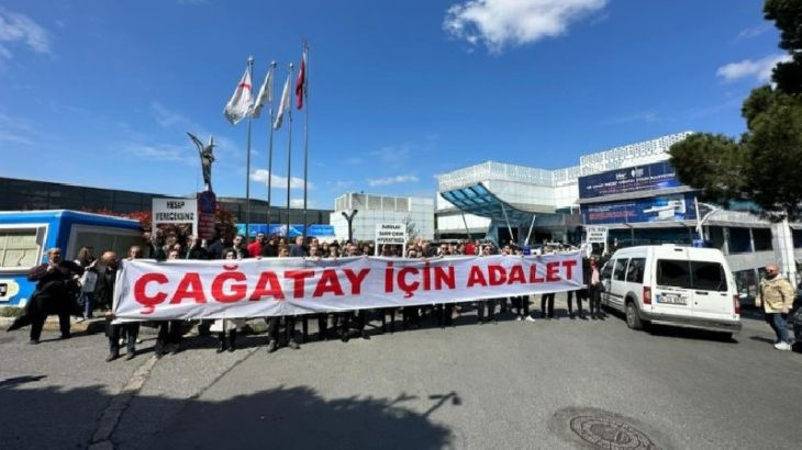 Avukat Köksal'ın hayatını kaybettiği hastane önünde eylem: Çağatay için adalet!