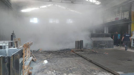 Çorum'da bronz fabrikasında patlama