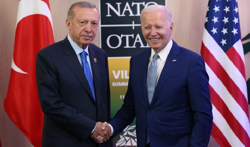 Erdoğan Biden’la görüştü: ‘Ülkemiz için hayırlara vesile olsun’