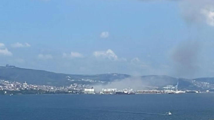 Kocaeli Derince Limanı yakınlarında patlama
