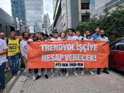 Direnen Trendyol depo işçileri gözaltına alındı