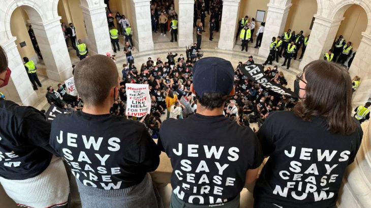 ABD'li Yahudiler'den Kongre binasında Filistin'e destek eylemi