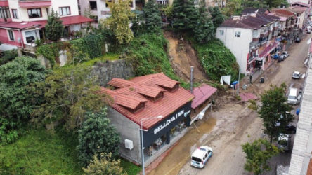 Trabzon'da su baskını ve heyelan