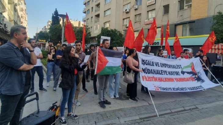 TKH İzmir İl Örgütü'nden Filistin'e destek eylemi