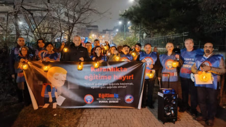 Eğitim-İş Bursa'dan çağrı: Karanlıkta eğitime hayır