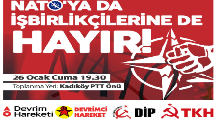 TKH'den çağrı: NATO'ya hayır demek için Kadıköy'deyiz