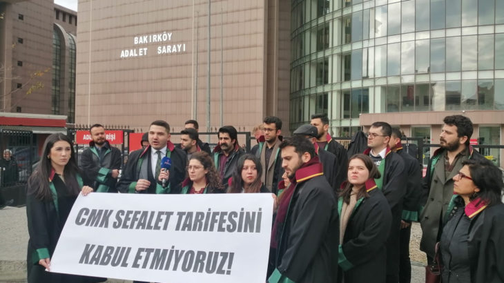 Avukatlardan CMK protestosu: Sefaleti kabul etmiyoruz!