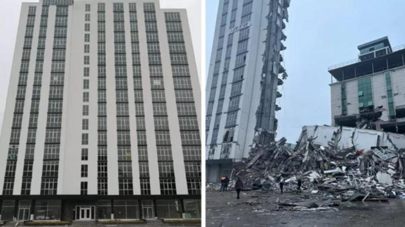 12 yurttaşın hayatını kaybettiği apartmana manzara bozulmasın diye kiriş konulmamış