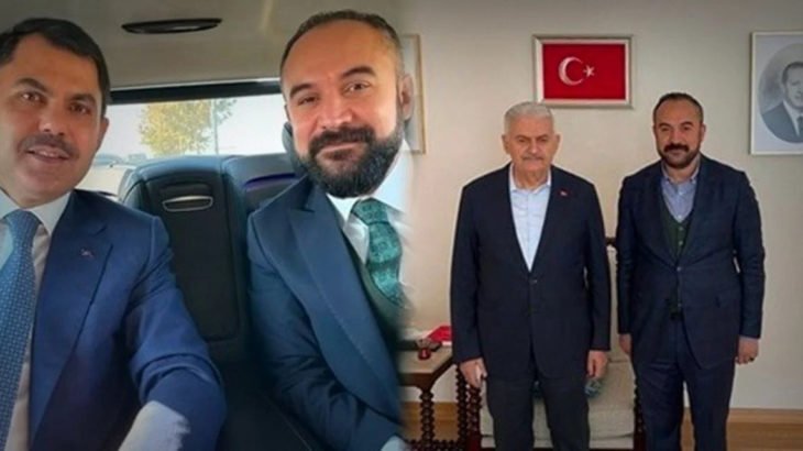 Fuhuştan tutuklanan AKP'li başkan Murat Kurum ve Binali Yıldırım'la aynı karede