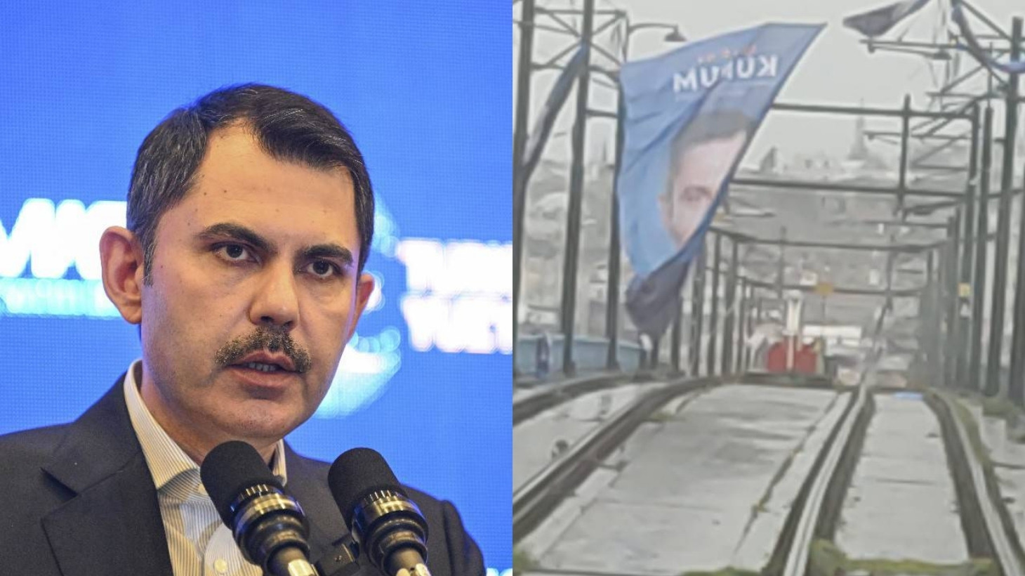 İstanbul'da tramvay seferlerine Murat Kurum engeli