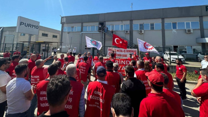 Purmo işçileri TİS görüşmelerinin sonuçsuz kalmasıyla greve çıktı