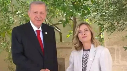 Erdoğan G7 zirvesi için İtalya'da: Kapıda karşılandı