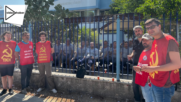 TKH İzmir İl Örgütü'nden, direnişteki KLS işçilerine dayanışma ziyareti