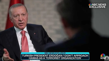 Erdoğan, NBC News televizyonuna konuştu: Hamas’a bir terör örgütü olarak bakmıyorum