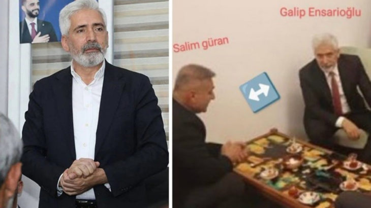 Narin Güran'ın amcası Salim Güran ile AKP'li Galip Ensarioğlu aynı karede!