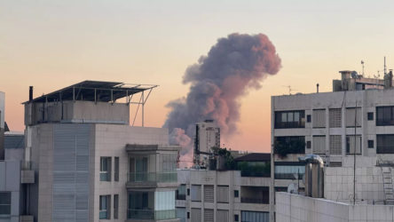 Son Dakika :İsrail, Lübnan'ın başkenti Beyrut'u yine vurdu