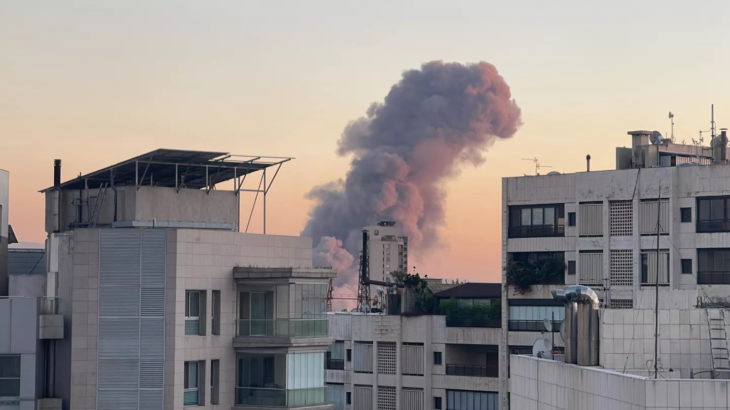 Son Dakika :İsrail, Lübnan'ın başkenti Beyrut'u yine vurdu