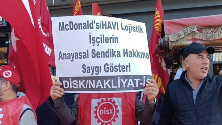 Eskişehir'de işçilerden McDonalds’ı protesto: Boykota çağırıyoruz