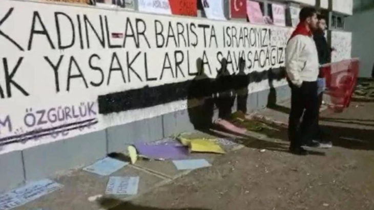 ODTÜ kadın duvarına faşist saldırı