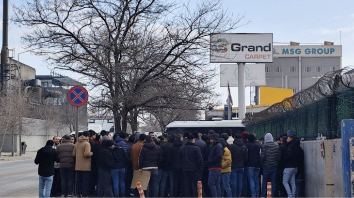 Grand Halı işçilerinin fiili grevi kazanımla sonuçlandı