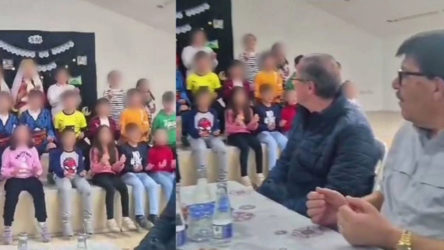 İlkokul çocuklarına iftar duası okutturdular