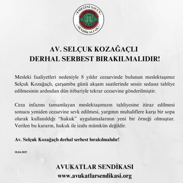  Verilen bu kararın, hukuk ile izahı mümkün değildir