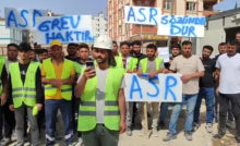 Hatay, TOKİ şantiyesinde çalışan işçiler ödenmeyen ücretleri için eylemde