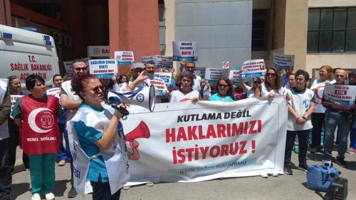 Sağlıkçılar İzmir’den seslendi: Mücadelemizden vazgeçmeyeceğiz