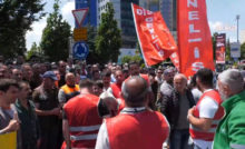 Şişli Belediyesi önünde kayyum yönetimine karşı eylem