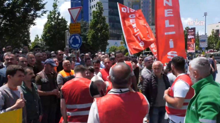 Şişli Belediyesi önünde kayyum yönetimine karşı eylem