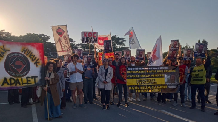 Koç Holding önünde Tahsin Nihadioğlu için 'adalet' talebi