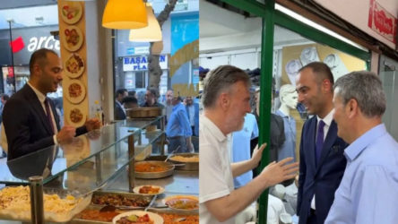Gaziosmanpaşa Belediye Başkanvekili AKP'li Eray Karadeniz, seçim kazanmış gibi esnaf ziyareti yaptı