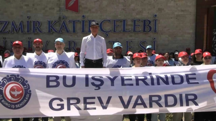 İzmir Kâtip Çelebi Üniversitesi emekçileri 33 gündür grevde!