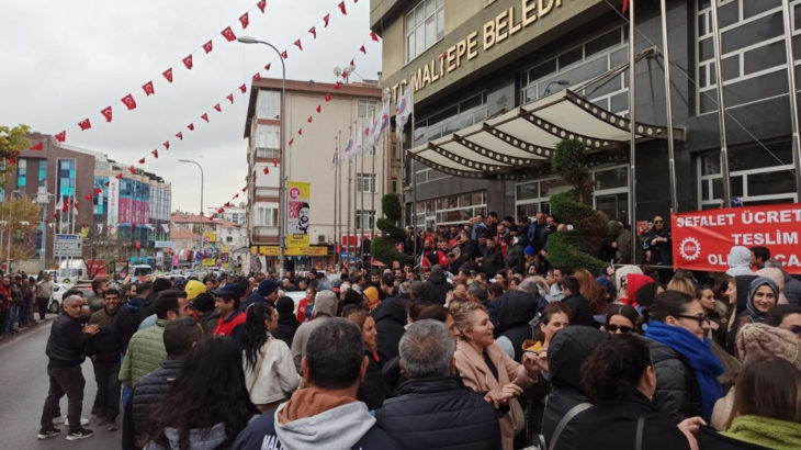 DİSK'ten Maltepe Belediyesi işçilerinin basın açıklamasına çağrı