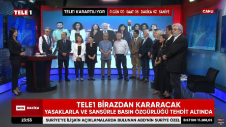 TELE 1 ekranları karartıldı
