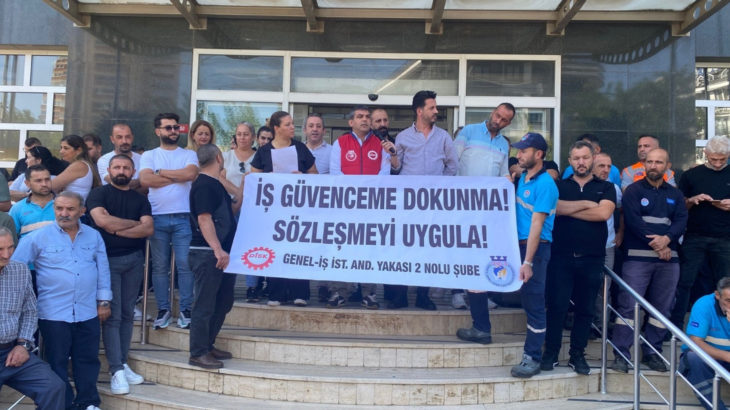 Maltepe Belediyesi'ndeki işçi kıyımına karşı emekçileri eylem yaptı