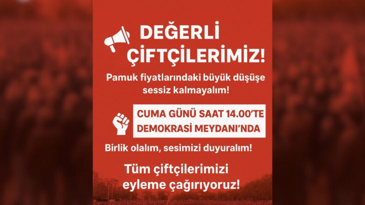 Şanlıurfalı çiftçiler pamuk fiyatları için eylem yapacak