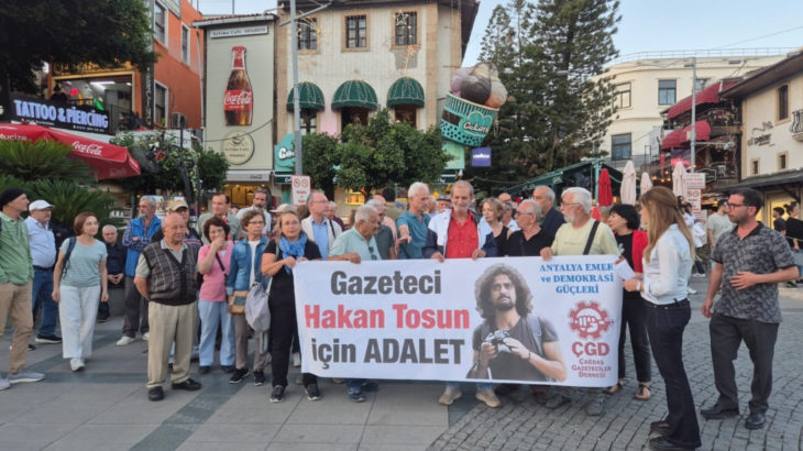 Antalya’da Hakan Tosun eylemi: Faillerinin ve gerçeklerin ortaya çıkarılması için sonuna kadar mücadele edeceğiz