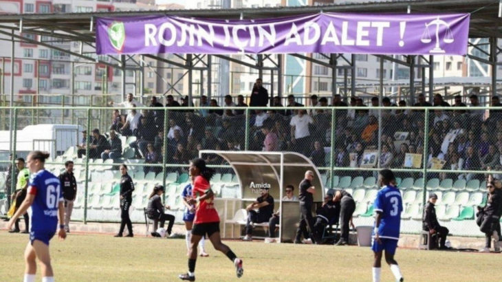‘Rojin için adalet’ pankartına TFF engeli