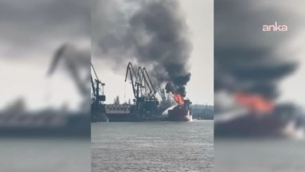 Ukrayna’da Türk bandıralı tankere füze isabet etti: 16 personel tahliye edildi