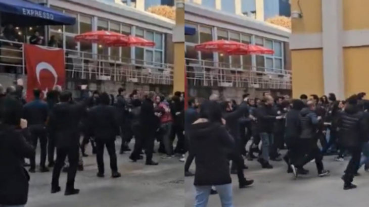 DTCF'de öğrencilere faşist sadırı