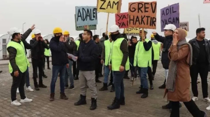 Kahramanmaraş emniyetinden tuhaf tatbikat: Grev yapan işçilere nasıl müdahale edilir!