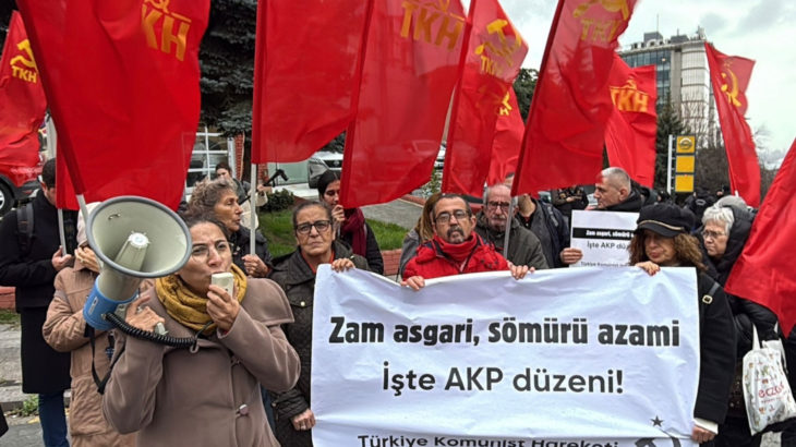 TKH Darphane'nin önünden seslendi: Zam asgari, sömürü azami!