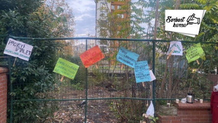 “Mahallelerimizdeki yeşil alanlarımız rantın değil halkındır.”